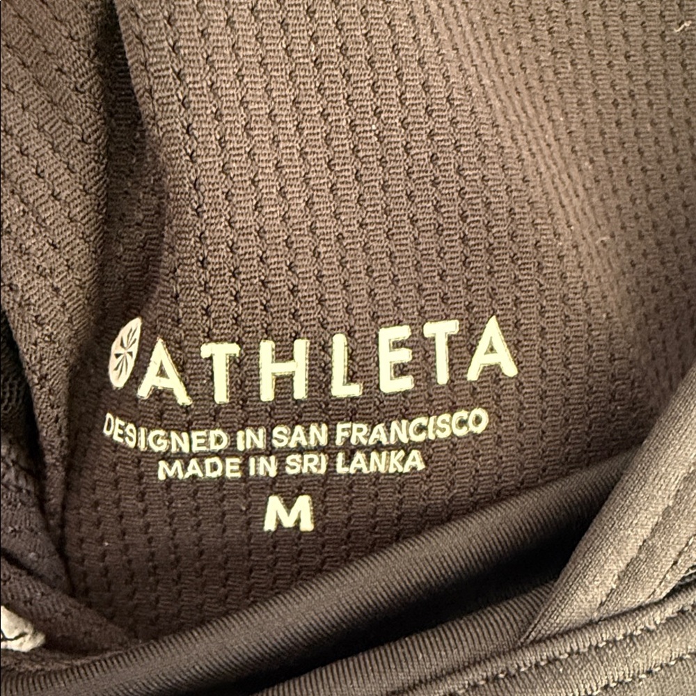 Athleta Black Racerback Sports Bra - Picture 3 of 3